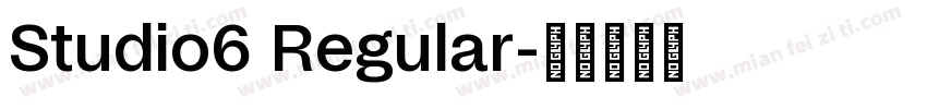 Studio6 Regular字体转换